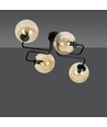 Brendi 4 Svart/Bärnsten taklampa - Ø14 cm, E14, 230V, utan ljuskälla