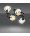Brendi 4 Svart/Bärnsten taklampa - Ø14 cm, E14, 230V, utan ljuskälla
