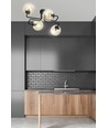 Brendi 4 Svart/Bärnsten taklampa - Ø14 cm, E14, 230V, utan ljuskälla
