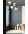 Brendi 4 Svart/Bärnsten taklampa - Ø14 cm, E14, 230V, utan ljuskälla