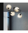 Brendi 4 Svart/Bärnsten taklampa - Ø14 cm, E14, 230V, utan ljuskälla
