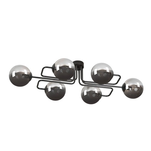 Brendi 6A Svart/Grafit taklampa - Ø14 cm, E14, 230V, utan ljuskälla