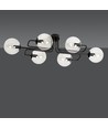 Brendi 6A Svart/Transparent taklampa - Ø14 cm, E14, 230V, utan ljuskälla