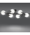 Brendi 6A Svart/Transparent taklampa - Ø14 cm, E14, 230V, utan ljuskälla