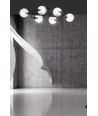 Brendi 6A Svart/Transparent taklampa - Ø14 cm, E14, 230V, utan ljuskälla