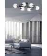 Brendi 6A Svart/Transparent taklampa - Ø14 cm, E14, 230V, utan ljuskälla