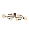 Brendi 6A Svart/Bärnsten taklampa - Ø14 cm, E14, 230V, utan ljuskälla