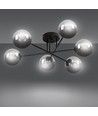 Brendi 6B Svart/Grafit taklampa - Ø14 cm, E14, 230V, utan ljuskälla