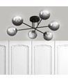 Brendi 6B Svart/Grafit taklampa - Ø14 cm, E14, 230V, utan ljuskälla