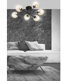 Brendi 6B Svart/Bärnsten taklampa - Ø14 cm, E14, 230V, utan ljuskälla