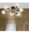 Brendi 6B Svart/Bärnsten taklampa - Ø14 cm, E14, 230V, utan ljuskälla