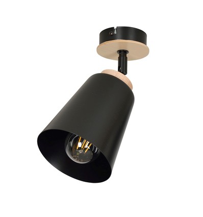 Atlas 1 Svart taklampa - E27, 230V, utan ljuskälla