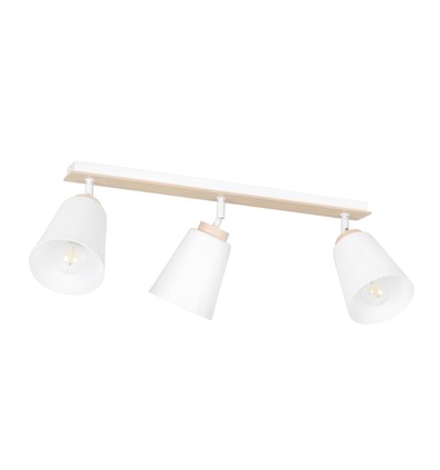 Atlas 3 Vit taklampa - E27, 230V, utan ljuskälla