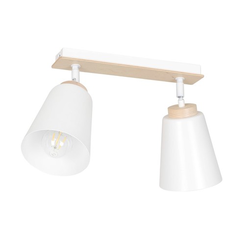 Atlas 2 Vit taklampa - E27, 230V, utan ljuskälla
