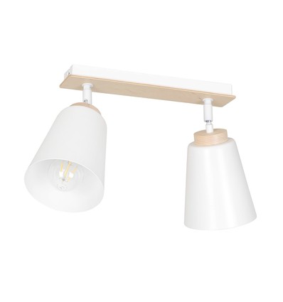 Atlas 2 Vit taklampa - E27, 230V, utan ljuskälla