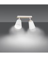 Atlas 2 Vit taklampa - E27, 230V, utan ljuskälla