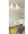 Atlas 2 Vit taklampa - E27, 230V, utan ljuskälla