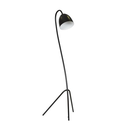 Haris LP1 Svart / Vit golvlampa - E27, 230V, utan ljuskälla