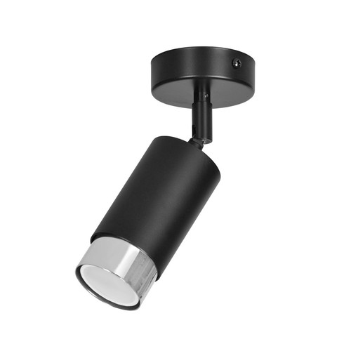 Hiro 1 Svart/Krom taklampa - GU10, 230V, utan ljuskälla