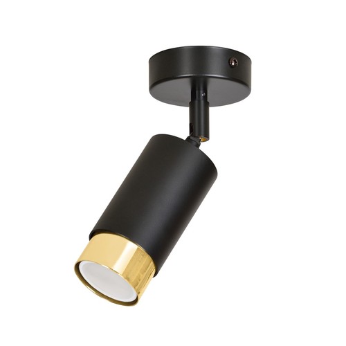 Hiro 1 Svart/Guld taklampa - GU10, 230V, utan ljuskälla
