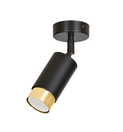 Hiro 1 Svart/Guld taklampa - GU10, 230V, utan ljuskälla