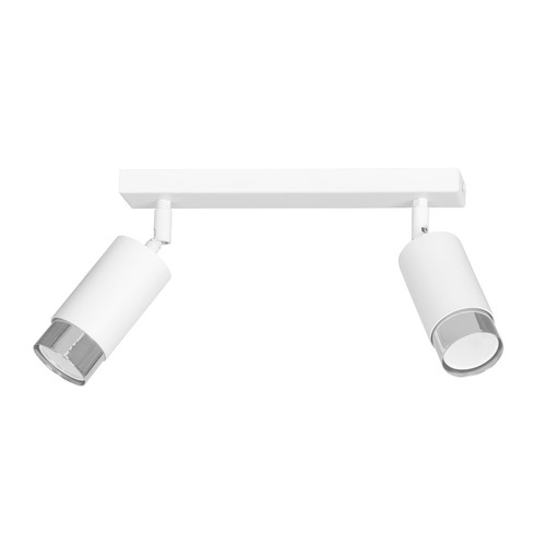 Hiro 2 Vit/Krom taklampa - GU10, 230V, utan ljuskälla