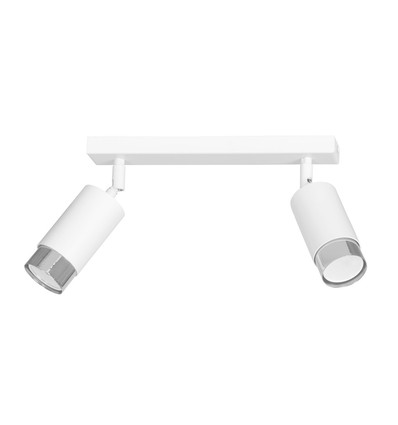 Hiro 2 Vit/Krom taklampa - GU10, 230V, utan ljuskälla