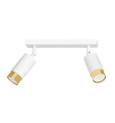 Hiro 2 Vit/Guld taklampa - GU10, 230V, utan ljuskälla