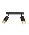 Hiro 2 Svart/Guld taklampa - GU10, 230V, utan ljuskälla