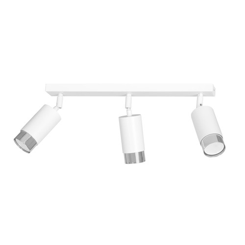 Hiro 3 Vit/Krom taklampa - GU10, 230V, utan ljuskälla