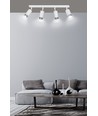 Hiro 4 Vit/Krom taklampa - GU10, 230V, utan ljuskälla