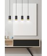 Outlet: Fumiko 4 Svart/Guld pendellampa - GU10, 230V, utan ljuskälla