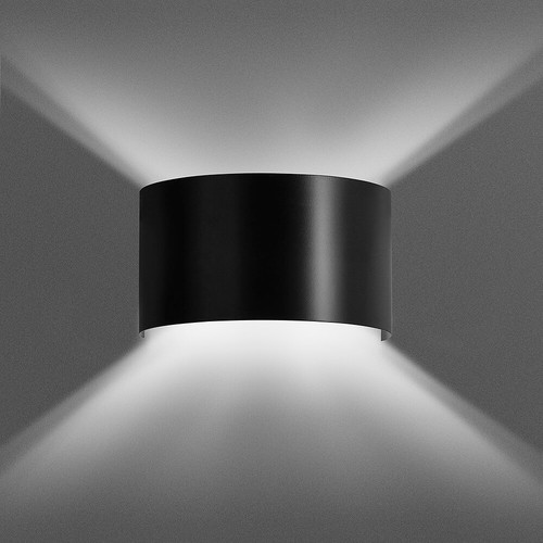 Vik Svart vägglampa - G9, 230V, utan ljuskälla