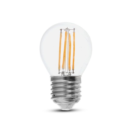 6W LED Koltråd Glödlampa - Klart Glas, 6400K, E27, 130lm/Watt