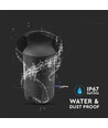 1W LED-markspot - Ljus 3000K, Svart