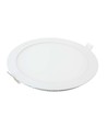 12W Ø17cm LED infällt panel - 4000K, Hål: Ø15,5 cm, Mått: Ø17 cm, vit kant, flicker free