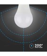 8,5W A60 glödlampa E27 - Plast, Samsung-chip, 6500K.