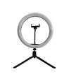 10W LED-RINGLJUS - 10 tum, med bordsstativ, 3200K-5500K