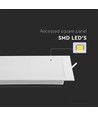 24W 29,5x29,5cm LED infällt panel, kvadratisk - 4000K, Hål: 28x28 cm, Mått: 29,5x29,5 cm