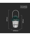 3W + 5W - Flamma Arbets-Camping Återuppladdningsbar Lampa, Dimbar, IP44