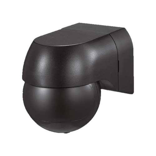 PIR Væg Sensor - Helsvart IP44 (Max: 400W LED).