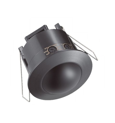 V-Tac rörelsesensor till inbyggning - LED vänlig, svart, PIR infraröd, IP20 inomhus