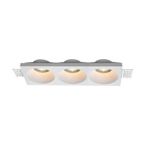 3xGU10 Lampa Rund Vit