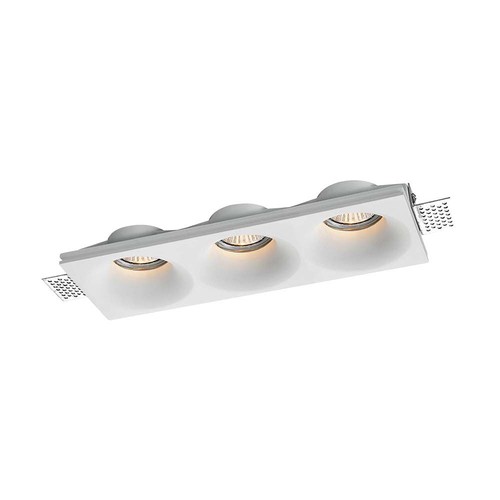 3xGU10 lampa rund vit