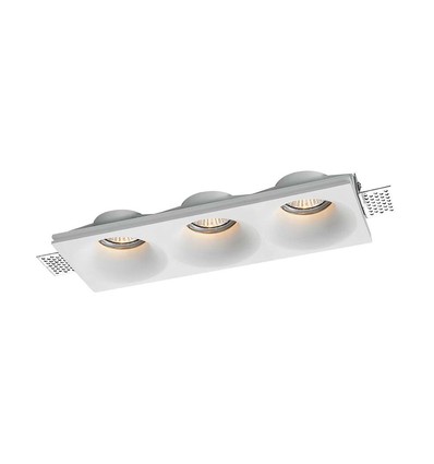 3xGU10 lampa rund vit