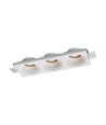 3xGU10 lampa rund vit