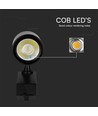 LED skenspotlight 35W 3000K, svart hölje.