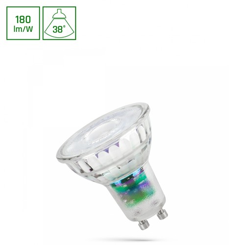 GU10 2,5W LED lampa - Energiklass A, 185lm/W, klassisk form