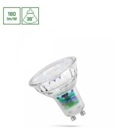 GU10 2,5W LED lampa - Energiklass A, 185lm/W, klassisk form