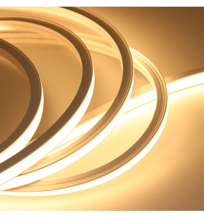 10m AnyCut Neon Flex 10x10 Varmvit LED strip - 10W/m, 24V, Ingen klippavstånd